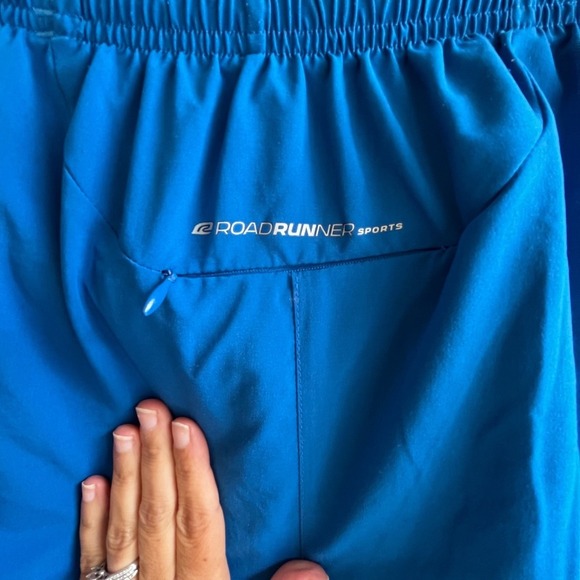 Road Runner Blue Running Shorts Lightweight Athletic Workout Activewear Shorts - Picture 13 of 13